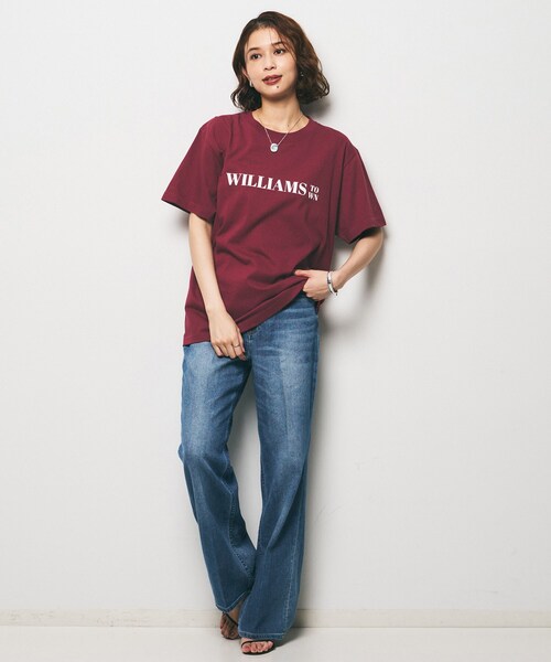 UNTITLED（アンタイトル）の「【Healthy DENIM】Williams TownロゴTシャツ（Tシャツ/カットソー・レディース・ホワイト/ブラウン系その他・02）」の13枚目の写真