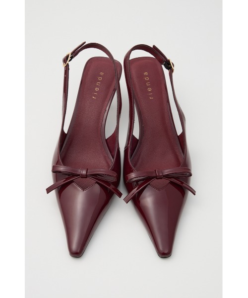 セール】リボンエナメルミュール 靴（サンダル）｜rienda（リエンダ