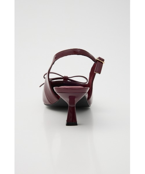 rienda（リエンダ）の「リボンエナメルミュール  靴（サンダル・レディース・ブラック/バーガンディー・SMALL/MEDIUM/LARGE）」の18枚目の写真