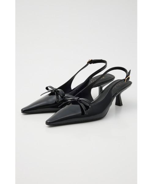 リボンエナメルミュール 靴（サンダル）｜rienda（リエンダ）の