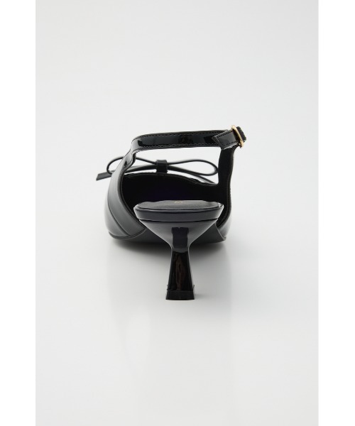 rienda（リエンダ）の「リボンエナメルミュール  靴（サンダル・レディース・ブラック/バーガンディー・SMALL/MEDIUM/LARGE）」の8枚目の写真