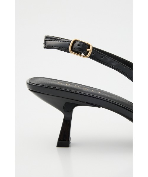 rienda（リエンダ）の「リボンエナメルミュール  靴（サンダル・レディース・ブラック/バーガンディー・SMALL/MEDIUM/LARGE）」の9枚目の写真