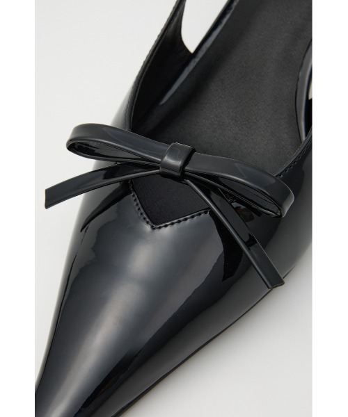 リボンエナメルミュール 靴（サンダル）｜rienda（リエンダ）の