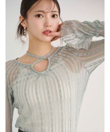 MERCURYDUO | ストレッチレースカットソー(Tシャツ/カットソー)