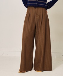 TEVALT | 柄タックビックワイドパンツ(スラックス)