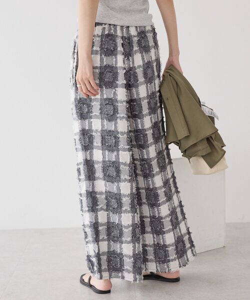 AMERICAN HOLIC(アメリカンホリック)の「フリンジチェックパンツ(その他パンツ・レディース・ブラック/チェック・M/L)」の10枚目の写真