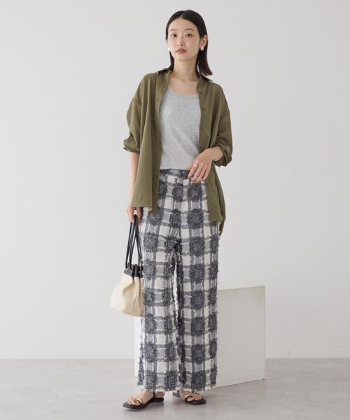 AMERI ハンドチェックルーズパンツ Ameri（アメリ）の「HAND CHECK LOOSE PANTS（その他パンツ