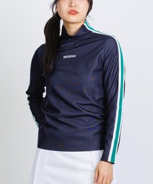 <LADIES>配色ライン袖プルオーバー