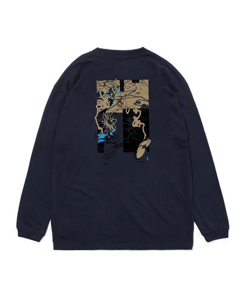 430(フォーサーティ)の「mlt5367-WF ELEMENTS-02 L-S TEE ロングスリーブTシャツ(25-193)(Tシャツ/カットソー・メンズ・アッシュ/サックスブルー/ブラック/ブラック系その他/ネイビー/グリーン/ホワイト・1/0/3/2)」の6枚目の写真