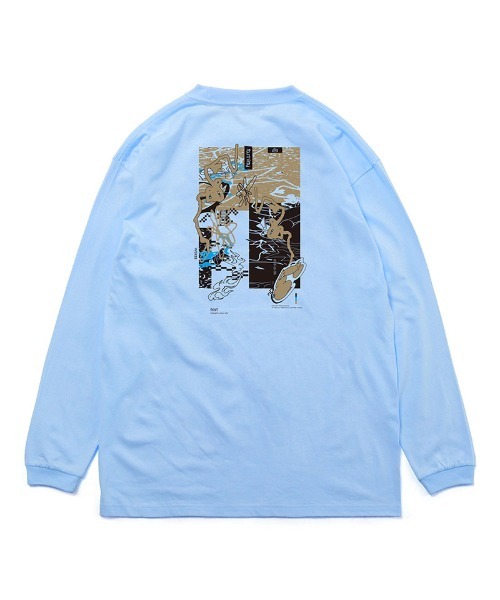 430(フォーサーティ)の「mlt5367-WF ELEMENTS-02 L-S TEE ロングスリーブTシャツ(25-193)(Tシャツ/カットソー・メンズ・アッシュ/サックスブルー/ブラック/ブラック系その他/ネイビー/グリーン/ホワイト・1/0/3/2)」の7枚目の写真