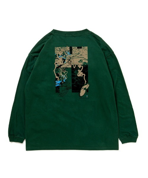 430(フォーサーティ)の「mlt5367-WF ELEMENTS-02 L-S TEE ロングスリーブTシャツ(25-193)(Tシャツ/カットソー・メンズ・アッシュ/サックスブルー/ブラック/ブラック系その他/ネイビー/グリーン/ホワイト・1/0/3/2)」の5枚目の写真