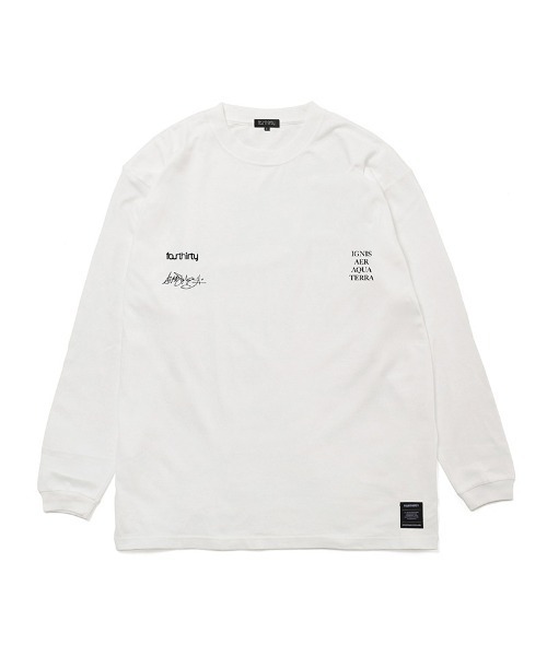 430(フォーサーティ)の「mlt5367-WF ELEMENTS-02 L-S TEE ロングスリーブTシャツ(25-193)(Tシャツ/カットソー・メンズ・アッシュ/サックスブルー/ブラック/ブラック系その他/ネイビー/グリーン/ホワイト・1/0/3/2)」の9枚目の写真