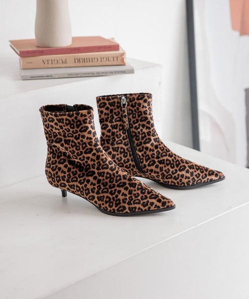 LOWRYS FARM（ローリーズファーム）の「ポインテッドブーツ 599477（ブーツ・レディース・ブラック/レオパード/ブラウン・MEDIUM/LARGE）」の3枚目の写真