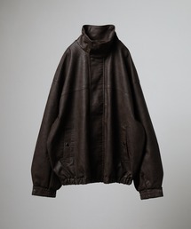 JUNGLESTOTM ウォッシュ PU レザーブルゾン