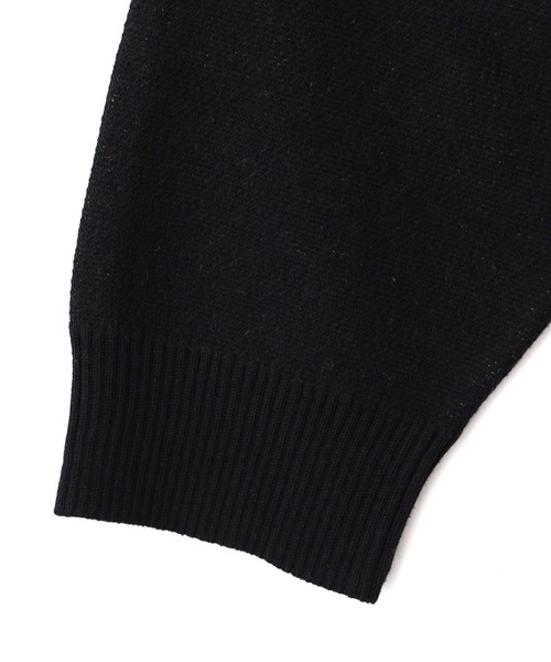 X-girl（エックスガール）の「SCRATCHED LOGO JACQUARD KNIT TOP（ニット/セーター・レディース・ネイビー/ブラック/オリーブ・ONE SIZE）」の15枚目の写真