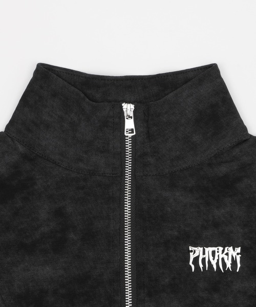 Figments（フィグメンツ）の「メタルバッジZIP UP長袖トップ（Tシャツ/カットソー・レディース・ブラック/チャコールグレー・FREE）」の13枚目の写真