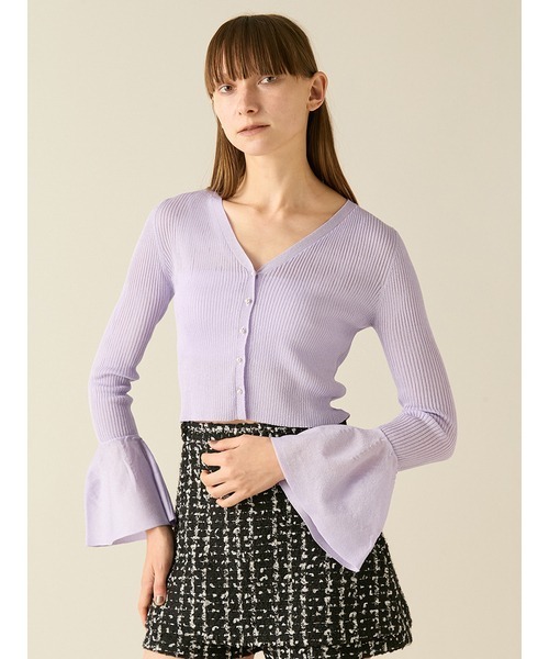 ★美品★FURFUR★フラワージャガードシアーカーディガン★橋本環奈さん着用 新品未使用】FURFURフラワージャガードシアーカーディガン☆橋本環奈