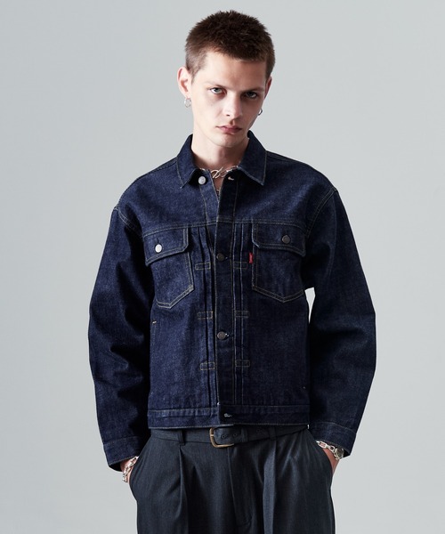 TAGLIATORE ダークブルー デニムジャケット Tagliatore デニム ダブルジャケット | ブルー | FARFETCH JP