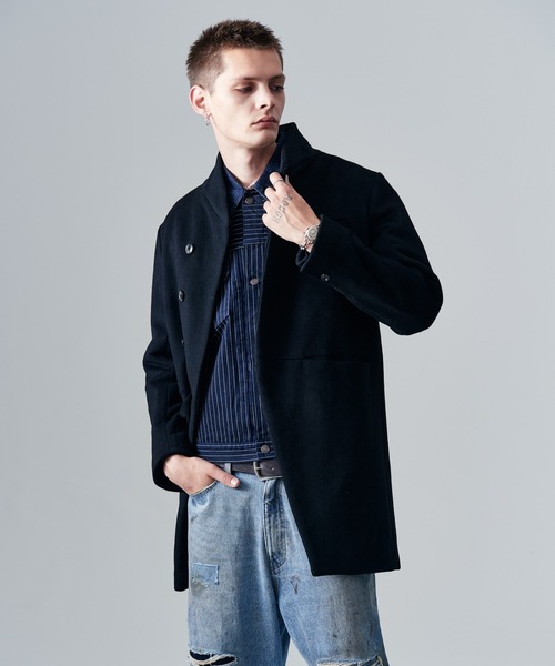 glamb（グラム）の「Blue Noise Denim Jacket / ブルーノイズデニムジャケット（デニムジャケット・メンズ・インディゴブルー/ストライプ・S/M/L）」の17枚目の写真