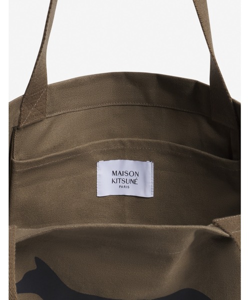 バッグ Maison Kitsune STUNT FOXE TOTE 楽天市場】Maison Kitsuné メゾン キツネ フォックスプリント