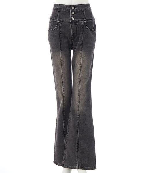 即発送♬デニムパンツ 29 センターシーム ワイドスラックス デニムパンツ CH_hdmn | CH_hdmn