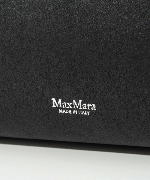 セール】MAX MARA HOLDALLSTRING Natural leather bowler bag マックス