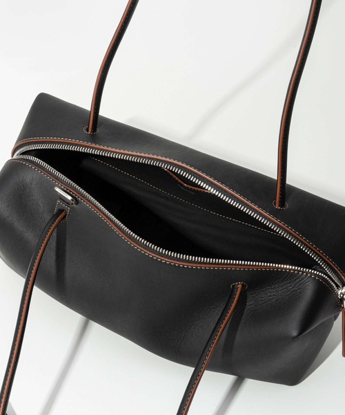 Max Mara マックスマーラー レザーボストンバッグ Max Mara(マックスマーラ) ボストンバッグ(レディース) - 海外