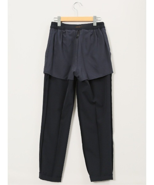 m.f.editorial(エムエフエディトリアル)の「【ストレッチ ウォッシャブル】m.f.エディトリアル レディース ダブルクロス テーパード パンツ 紺 (セットアップ可能)(スーツパンツ・レディース・ネイビー・LARGE/X-LARGE/S/MEDIUM)」の5枚目の写真