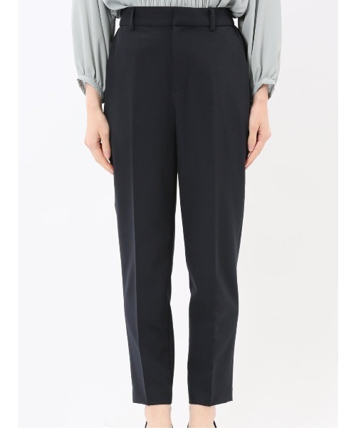 m.f.editorial(エムエフエディトリアル)の「【ストレッチ ウォッシャブル】m.f.エディトリアル レディース ダブルクロス テーパード パンツ 紺 (セットアップ可能)(スーツパンツ・レディース・ネイビー・LARGE/X-LARGE/S/MEDIUM)」の11枚目の写真