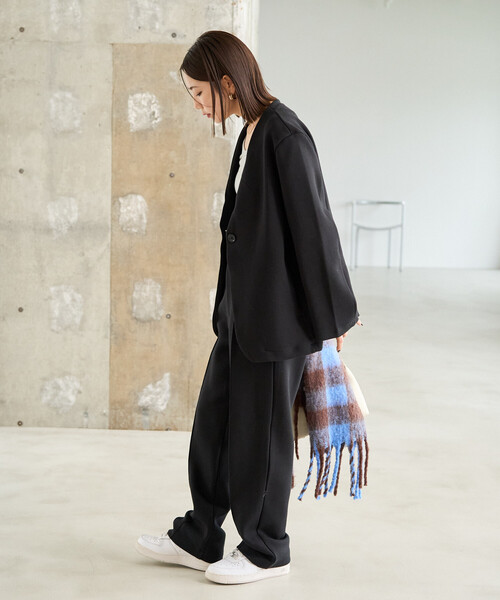 FREAK'S STORE セットアップ ジャケット/パンツ Lサイズ ブラック FREAK'S STORE/ALL WEATHER ACTIVE WEAR/オールウェザー