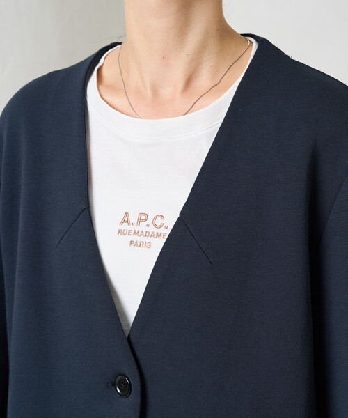 FREAK'S STORE（フリークスストア）の「限定展開　ダンボール シングル ジャケット セットアップ（ジャケット・パンツ）（セットアップ・レディース・ネイビー/ベージュ/グリーン/ブラック・MEDIUM/SMALL）」の18枚目の写真