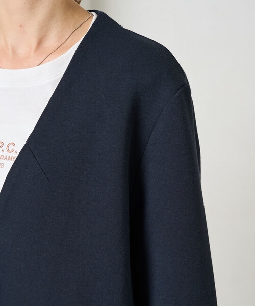 FREAK'S STORE（フリークスストア）の「限定展開　ダンボール シングル ジャケット セットアップ（ジャケット・パンツ）（セットアップ・レディース・ネイビー/ベージュ/グリーン/ブラック・MEDIUM/SMALL）」の19枚目の写真