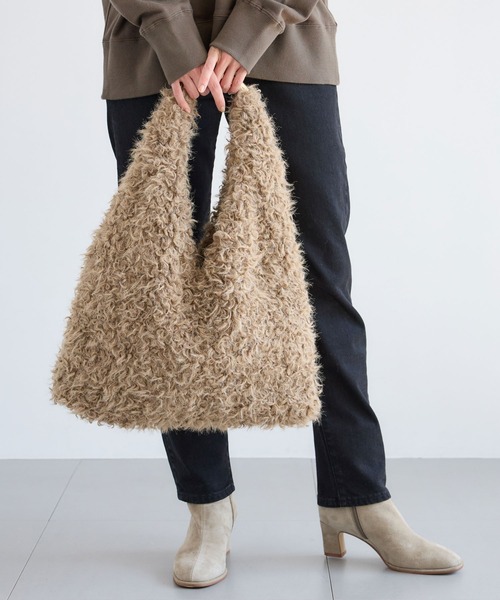 LE VERNIS（ル・ベルニ）の「BARNYARDSTORM / 【LE VERNIS(ルベルニ)】別注 / ファーメタルハンドルバッグ（ハンドバッグ・レディース・モカ/ベージュ・FREE）」の22枚目の写真