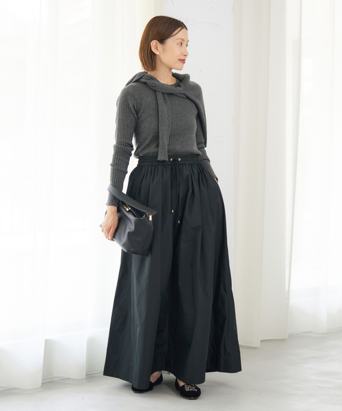 セール】《追加》イタリア ヤーン RIB クループルオーバー（ニット