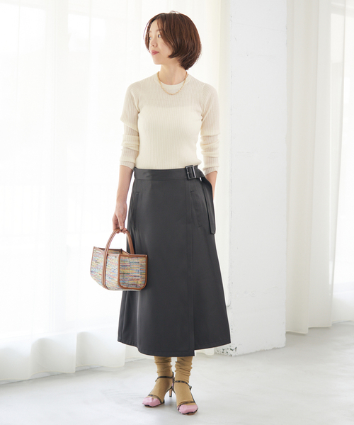 セール】《追加》イタリア ヤーン RIB クループルオーバー（ニット