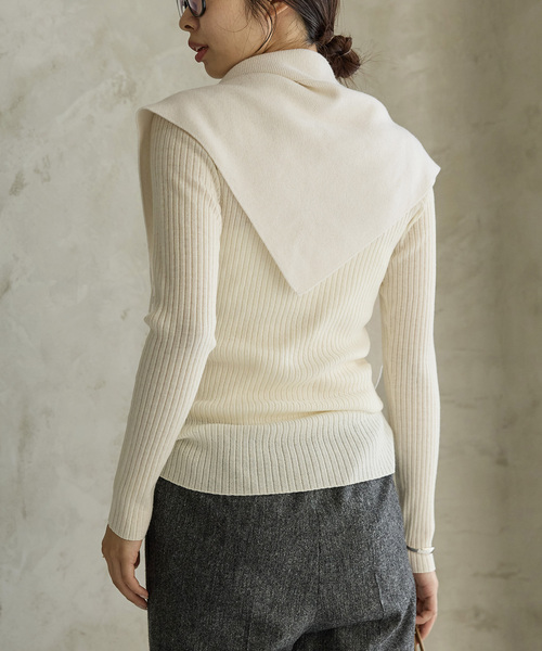 セール】《追加》イタリア ヤーン RIB クループルオーバー（ニット