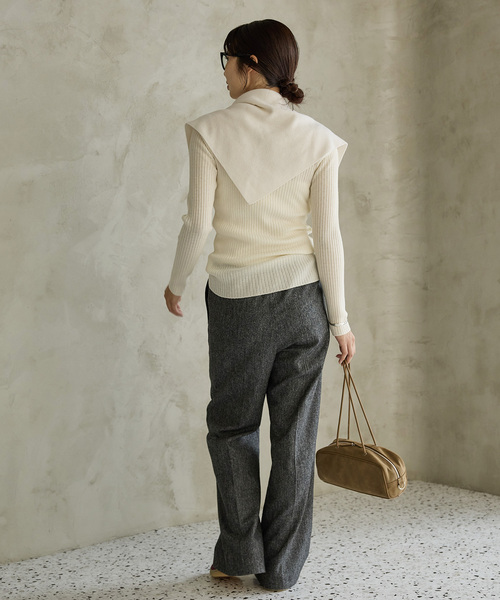 セール】《追加》イタリア ヤーン RIB クループルオーバー（ニット