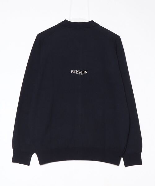 penguin BY MUNSINGWEAR(ペンギン バイ マンシングウェア)の「SADDLE SHOULDER POLO CARDIGAN(カーディガン/ボレロ・メンズ・ブラック/ネイビー・M/L/XL)」の10枚目の写真