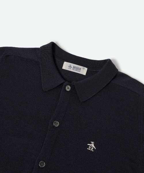 penguin BY MUNSINGWEAR(ペンギン バイ マンシングウェア)の「SADDLE SHOULDER POLO CARDIGAN(カーディガン/ボレロ・メンズ・ブラック/ネイビー・M/L/XL)」の4枚目の写真