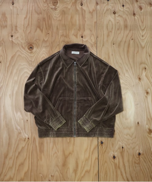 many men many mind（メニーメンメニーマインド）の「MANYMENMANYMINDS / パウダー加工ベロア/セットアップ/ZIPブルゾン/イージーワイドパンツ（セットアップ・メンズ・ブラウン/ブラック・X-LARGE/LARGE/MEDIUM）」の9枚目の写真