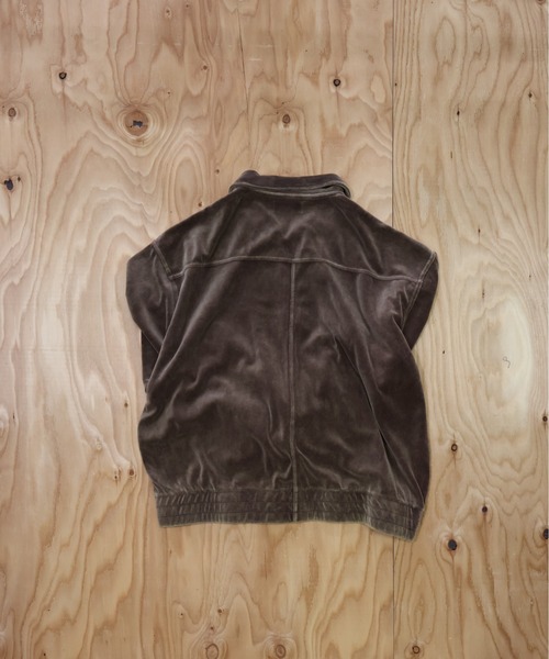 many men many mind（メニーメンメニーマインド）の「MANYMENMANYMINDS / パウダー加工ベロア/セットアップ/ZIPブルゾン/イージーワイドパンツ（セットアップ・メンズ・ブラウン/ブラック・X-LARGE/LARGE/MEDIUM）」の10枚目の写真