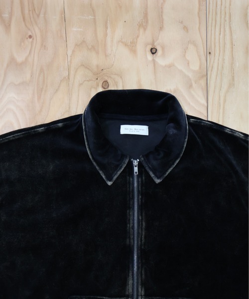 many men many mind（メニーメンメニーマインド）の「MANYMENMANYMINDS / パウダー加工ベロア/セットアップ/ZIPブルゾン/イージーワイドパンツ（セットアップ・メンズ・ブラウン/ブラック・X-LARGE/LARGE/MEDIUM）」の6枚目の写真