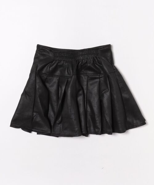 GORGE(ゴージ)の「《プリーツ×フェイクレザー風》レディース ミニスカート 台形シルエット 秋冬ボトム(スカート・レディース・ブラウン/ダークブラウン/ブラック・F)」の4枚目の写真