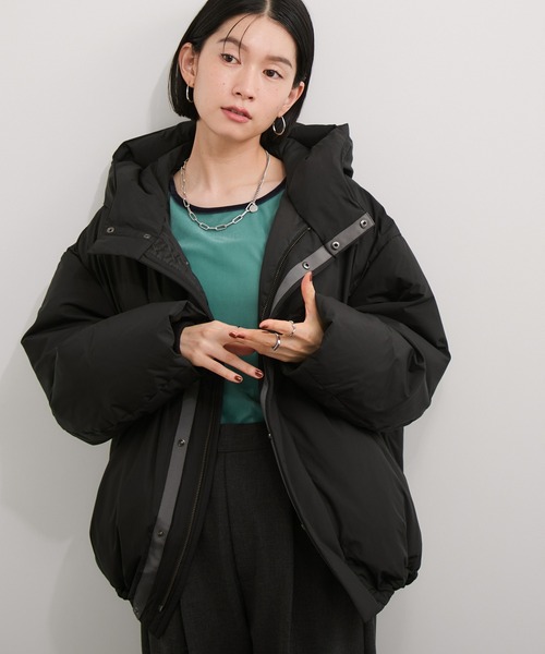 【美品】ルセルクルパーロペ ALLIED コクーンダウンジャケット 黒 F セール】コクーンダウンブルゾン（ダウンジャケット/コート）｜LE