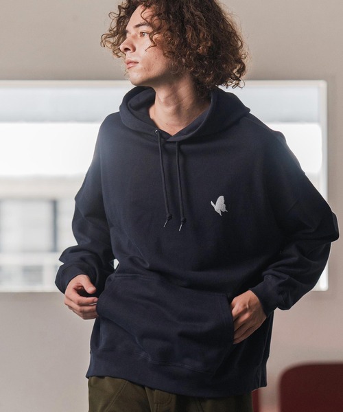 CAMBIO(カンビオ)の「mpa3943- プリントプルPK_Butterfly パーカー(2502115MCB)(パーカー・メンズ・アッシュ/ブラック/ネイビー・M/L/XL)」の15枚目の写真