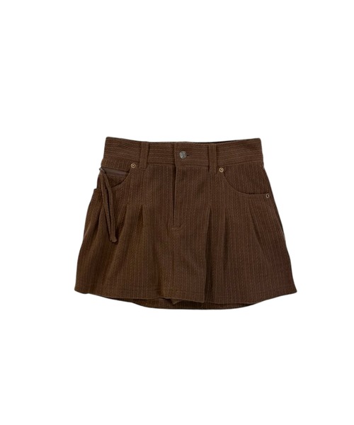 ACLENT(アクレント)の「コーデュロイタックミニスカート(スカート・レディース・ブラウン/ブラック・X-SMALL/SMALL/MEDIUM)」の17枚目の写真