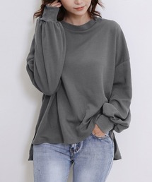 ラウンドネックバルーンスリーブスウェット