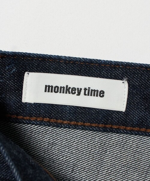 MONKEY TIME（モンキータイム）の「デニム ロールアップ バギー パンツ（デニムパンツ・メンズ・ブラック/ネイビー・S/M/L）」の4枚目の写真
