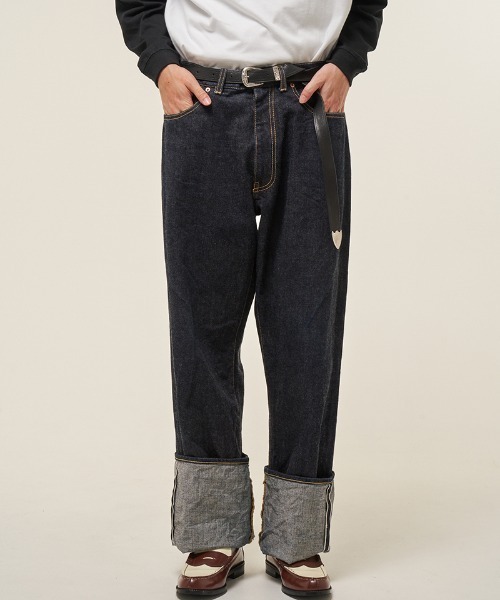 EFFECTEN（エフェクテン）の「mp14165- TYPE-6 DENIM PANTS デニムパンツ(ef404-02)（デニムパンツ・メンズ・インディゴブルー・L/M）」の6枚目の写真
