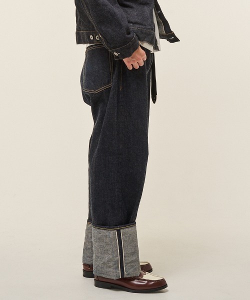 EFFECTEN（エフェクテン）の「mp14165- TYPE-6 DENIM PANTS デニムパンツ(ef404-02)（デニムパンツ・メンズ・インディゴブルー・L/M）」の7枚目の写真